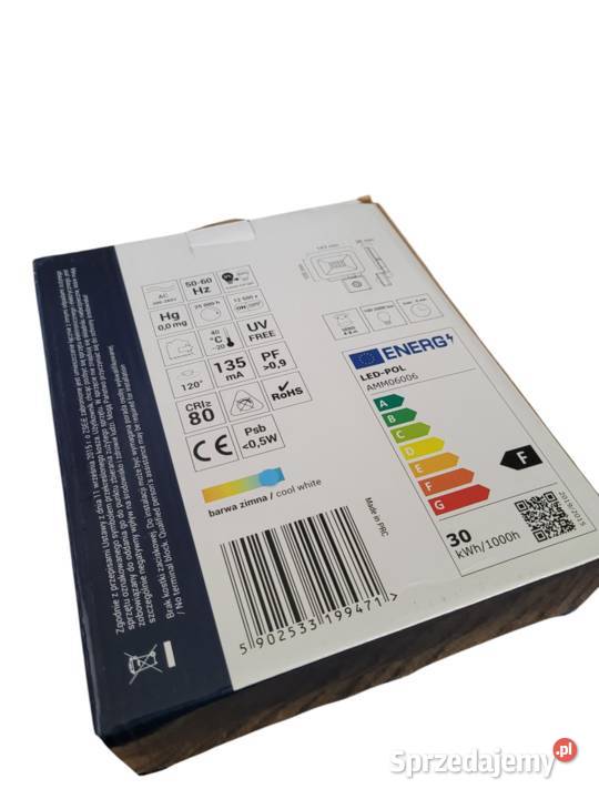 LED POL HALOGEN DOMO 30W PIR CW III LOMBARDI Rzeszów