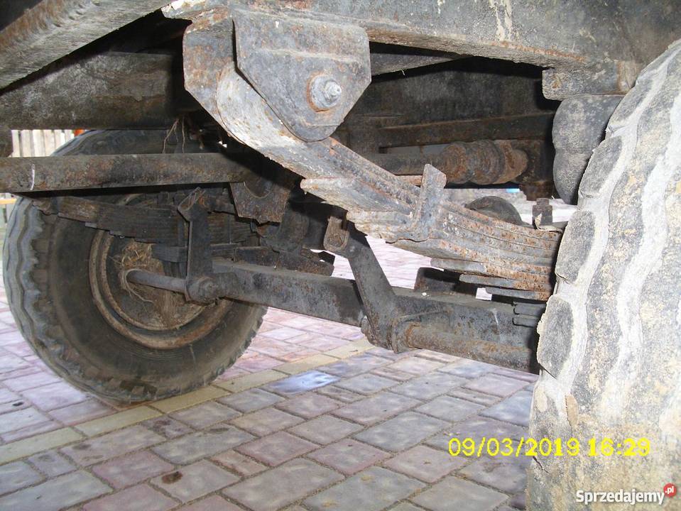 przyczepa 2 osiowa rozrzutnik obornika dwuosiowy nieuszkodzony