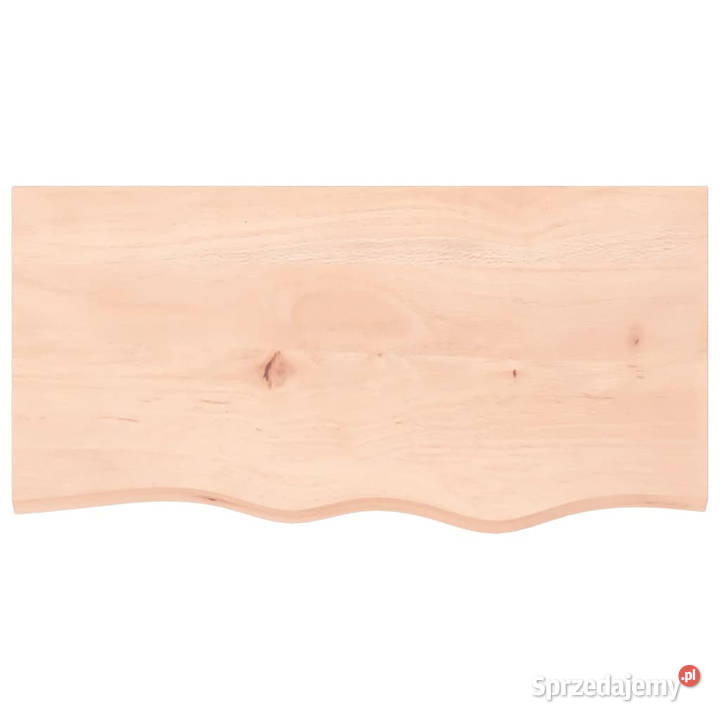 Blat stołu 80x40x2 surowe drewno dębowe Warszawa