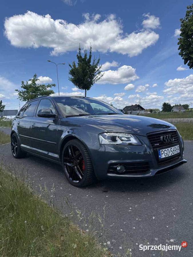 Audi A3 8P Sportback SLine Quattro najbogatsza wielkopolskie Grodzisk Wielkopolski
