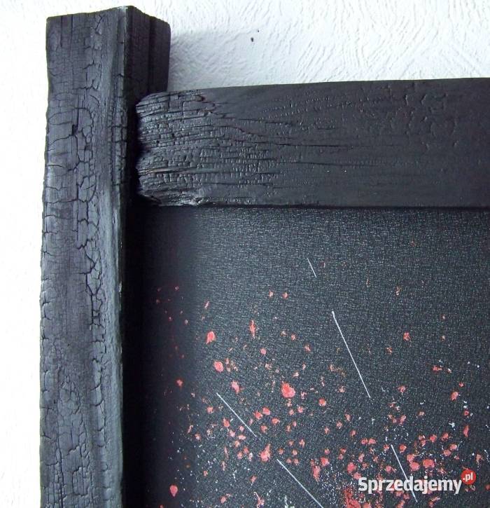 Oryginalna opalona rama zabez w żywicy