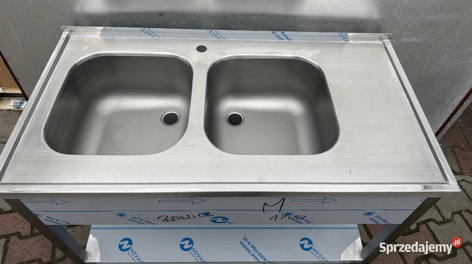 Zlew gastronomiczny 2komorowy 120x60x85 Słupia Kapitulna