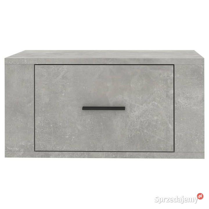 Wisząca szafka nocna szarość betonu 50x36x25 Nocne