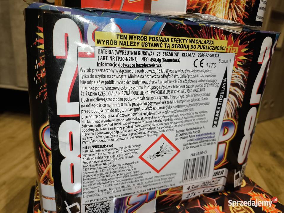 Fajerwerki petardy zestaw Łódź łódzkie