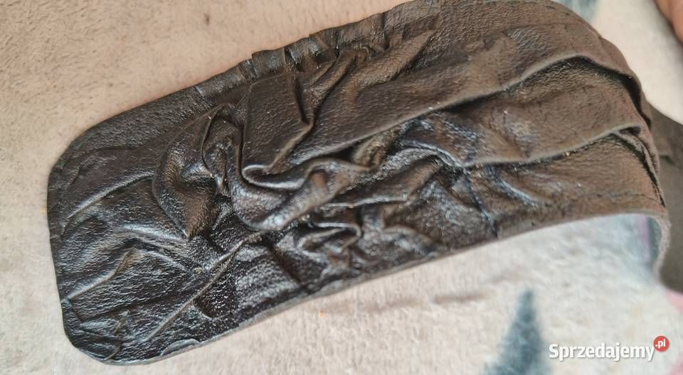 Pasek czarny skórzany 4.5cm pomorskie