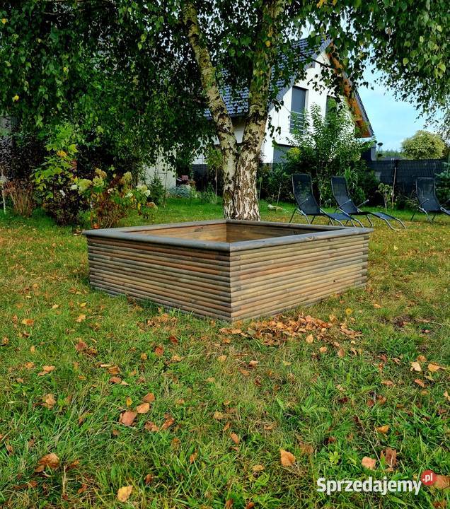 Piaskownica SOLIDNA 3D duża drewniana masywna