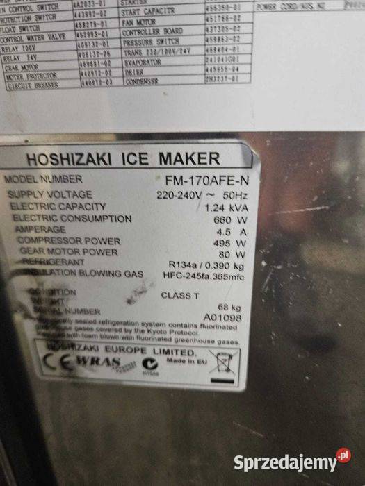 Wytwornica lodu łuskowego Hoshizaki zasobnik 150 Góra sprzedam