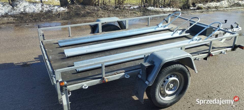 Przyczepka platforma RYDWAN kat B do wynajęcia Miłki