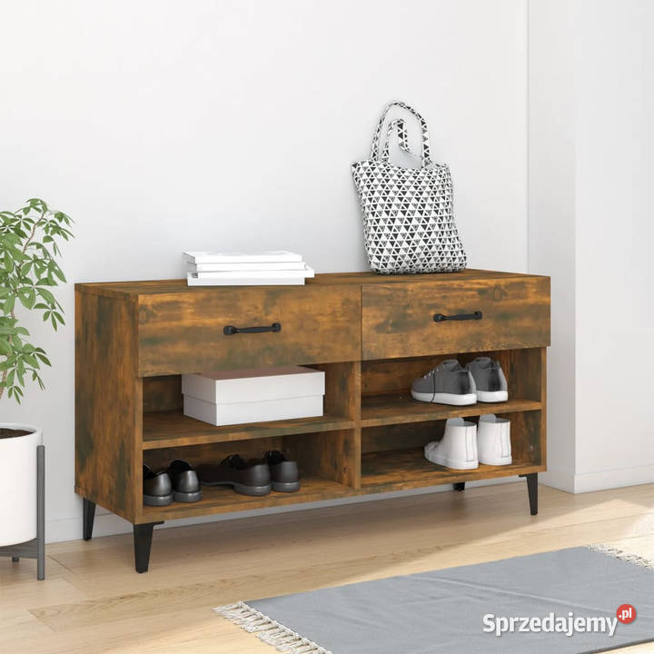 Szafka na buty przydymiony dąb 102x35x55