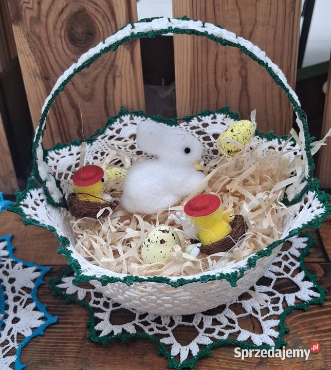 Wielkanocne ozdoby szydełkowe Pozostałe Lubań