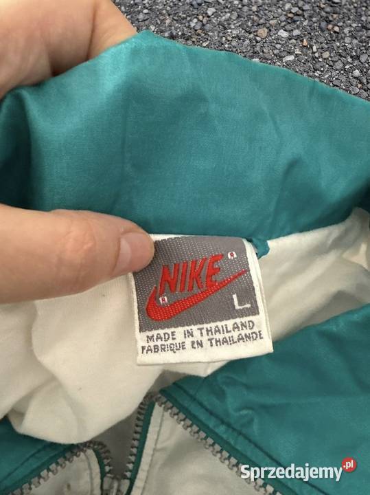 VINTAGE NIKE BOMBER JACKET 1990S BLUE SIZE L Odzież sportowa Łowicz sprzedam