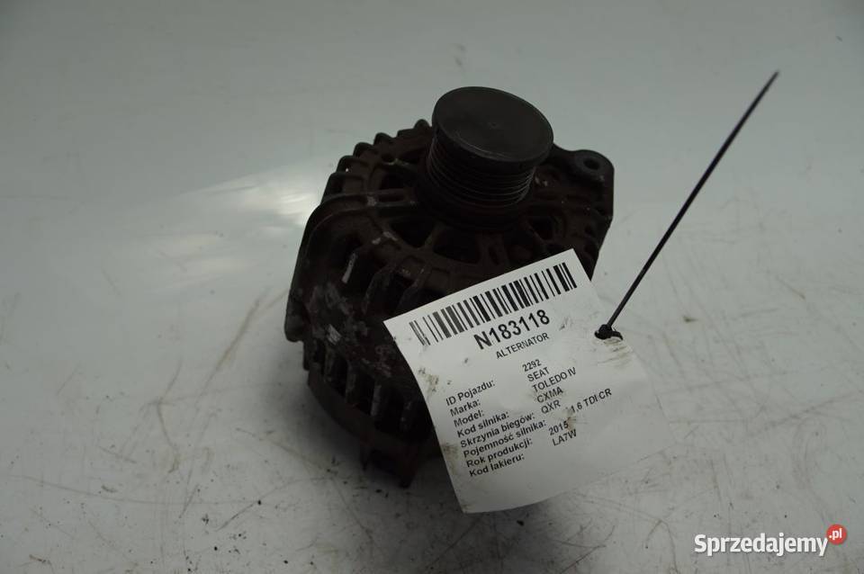 ALTERNATOR SEAT TOLEDO IV 03L903023J osobowe Lipno