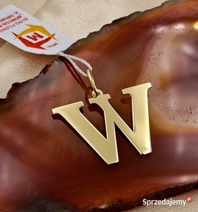 20 Wisiorek Złoty pr585 Literka W Z1211 Poznań sprzedam