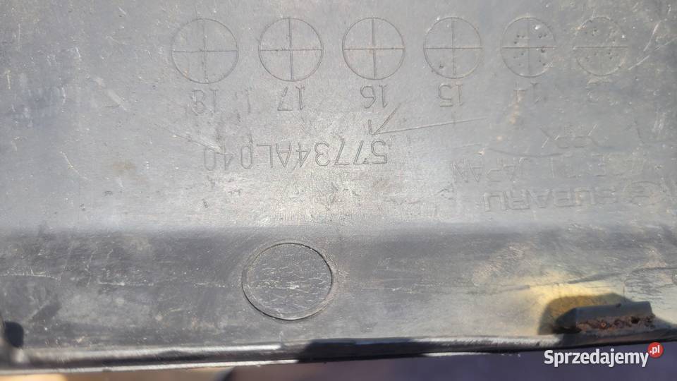 SUBARU OUTBACK 16 SPOILER DOKŁADKA ZDERZAKA TYL osobowe śląskie Ruda Śląska