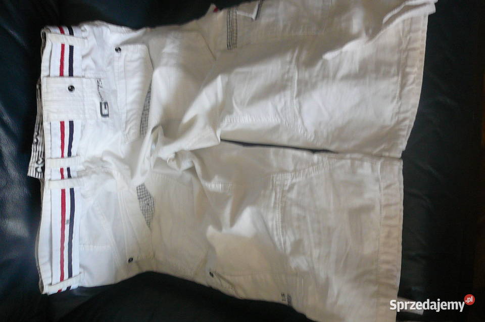 Spodnie białe jeans ML rybaczki kolano Wrocław