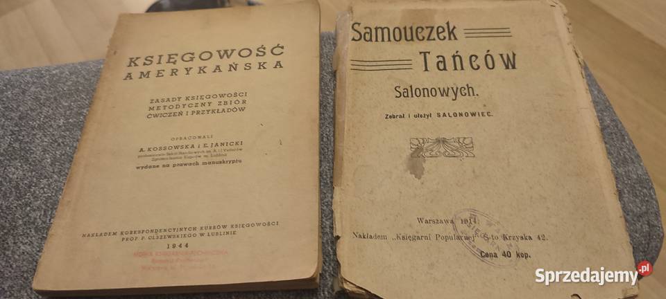 Dwie Stare książki Księgowość i Samouczek Tańca mazowieckie Warszawa sprzedam
