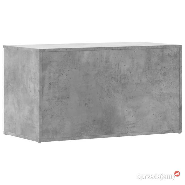 Skrzynia szarość betonu 84x42x46 materiał Warszawa