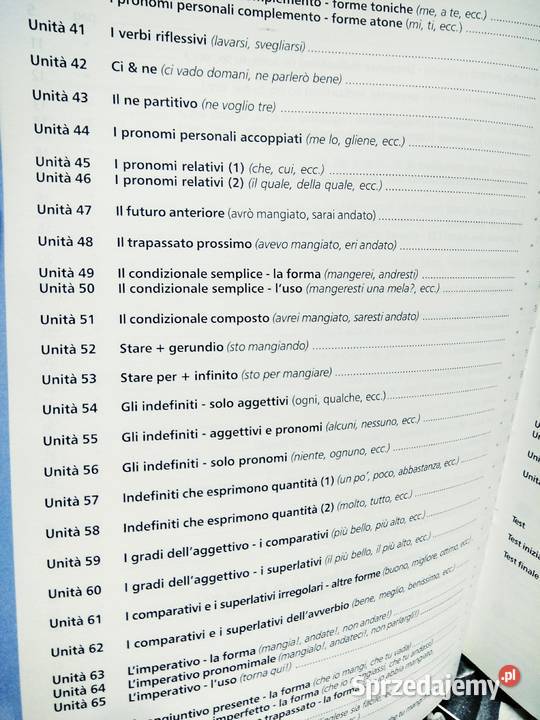 Grammatica essenziale gramatyka włoska z Warszawa