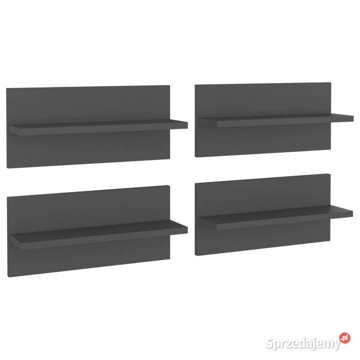 Półki ścienne 4 szare 40x115x18 WM807302