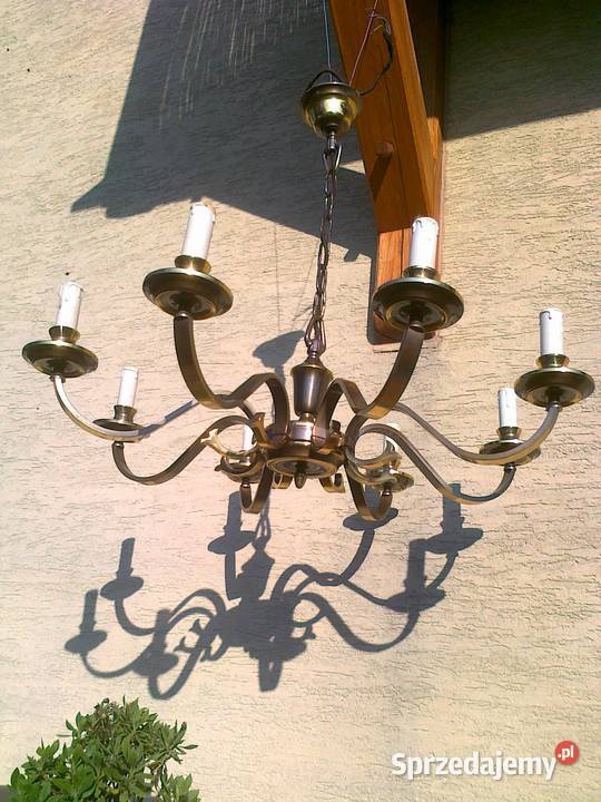 Żyrandol świeczkowy stylowy lampa sufitowa