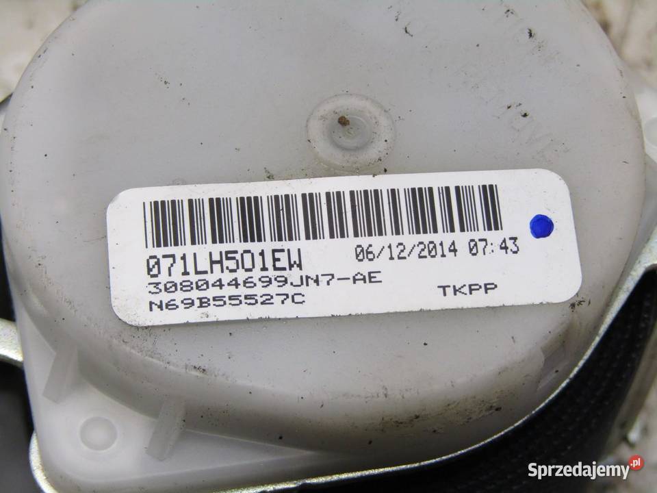 PAS BEZPIECZEŃSTWA LEWY TYŁ TYLNY TOYOTA AYGO C1 osobowe sprzedam