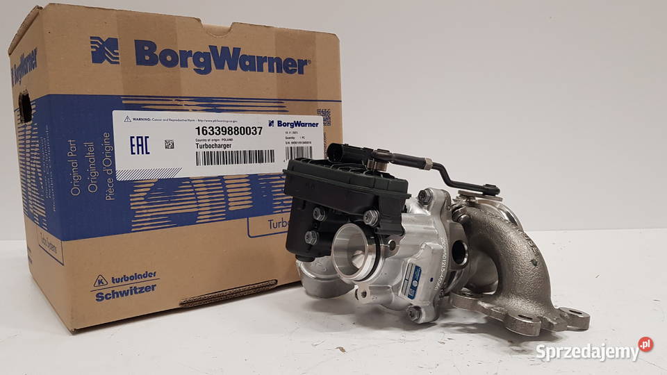 Turbosprężarka BorgWarner KKK 16339700022 Siedlce sprzedam