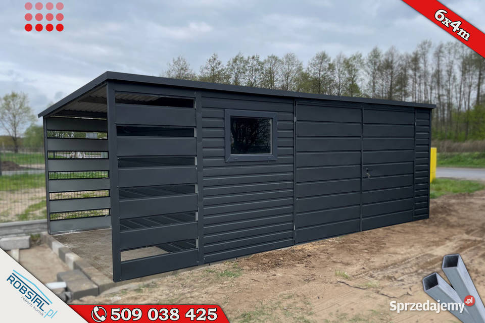 Domek Narzędziowy 5x4m Wiatka Blacha GRAFIT kujawsko-pomorskie Zamość
