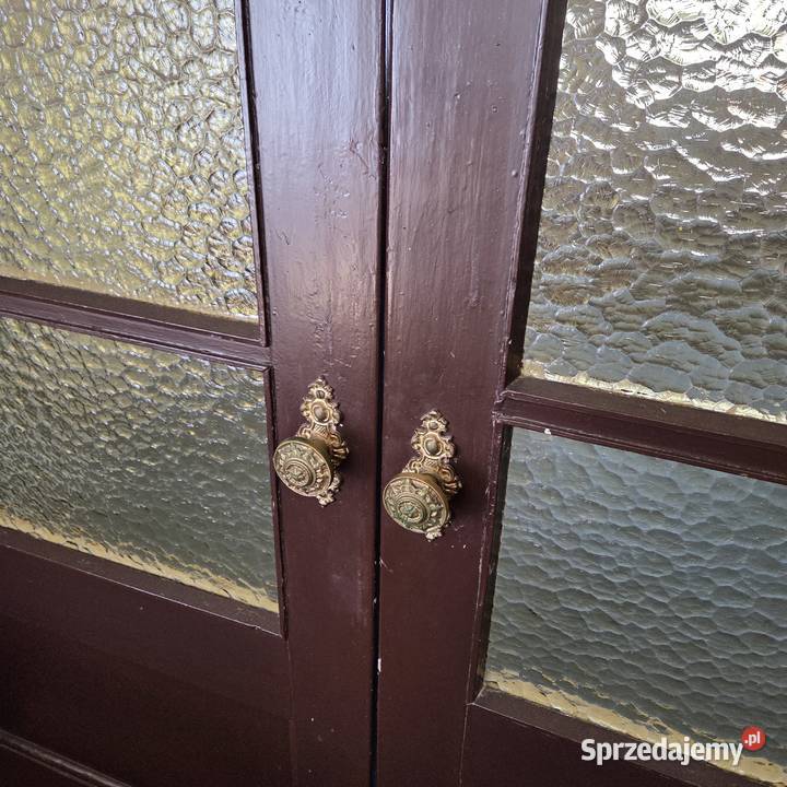 Stare drzwi przesuwne dwuskrzydłowe Poznań
