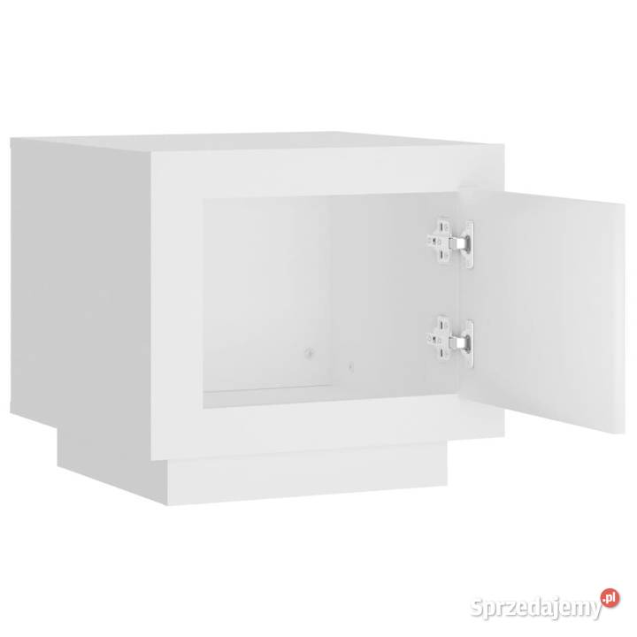 Stolik kawowy biały 51x50x45 materiał Warszawa