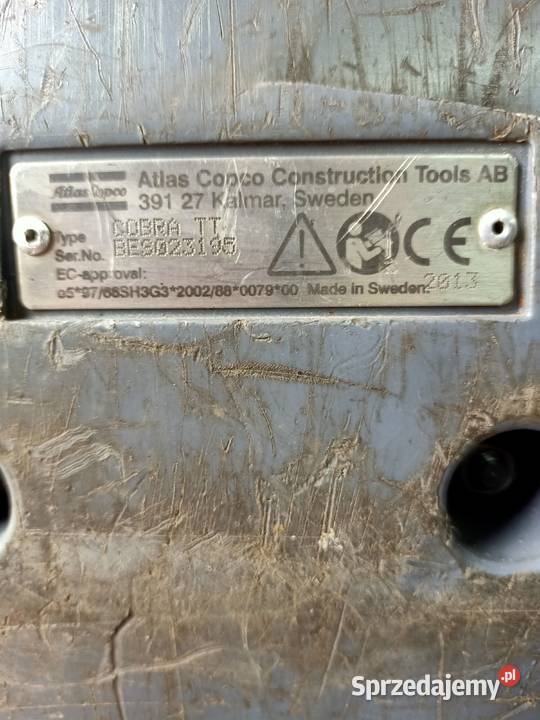 Młot podbijak spalinowy ATLAS COPCO COBRA TT z Łaziska Górne