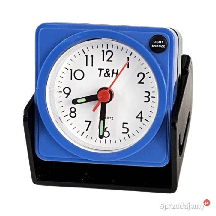 Popartowy budzik podróżny TH Japonia lata 90