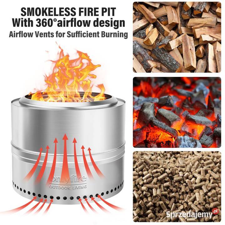 Onlfire Palenisko Bezdymne Palone Drewnem