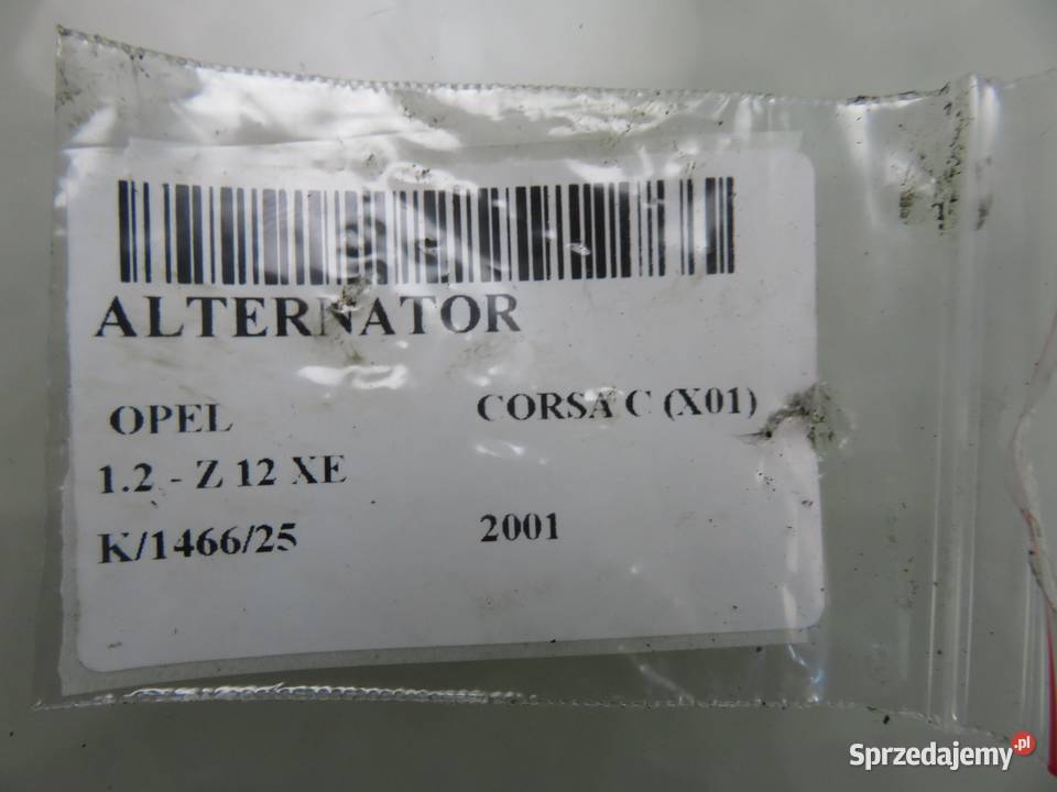 ALTERNATOR OPEL CORSA C 12 16V 24437120 osobowe małopolskie sprzedam