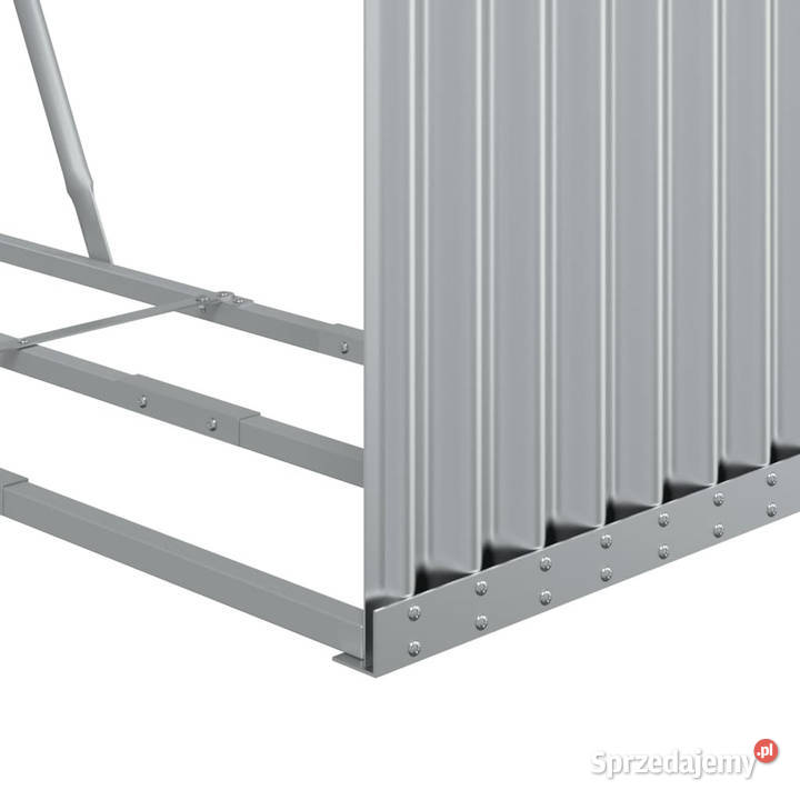 Stojak na drewno srebrny 120x45x100 stal mazowieckie Warszawa