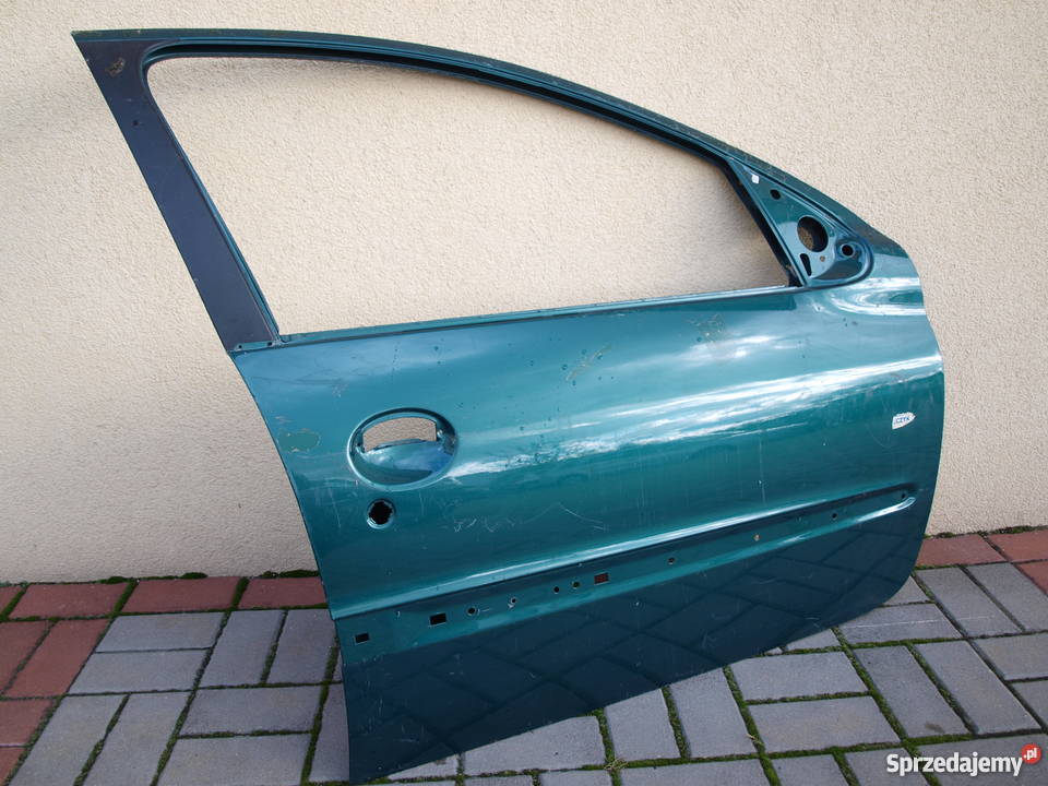 Peugeot 206 drzwi przednie prawe 1998 2009r części blacharskie Motoryzacja wielkopolskie Kalisz
