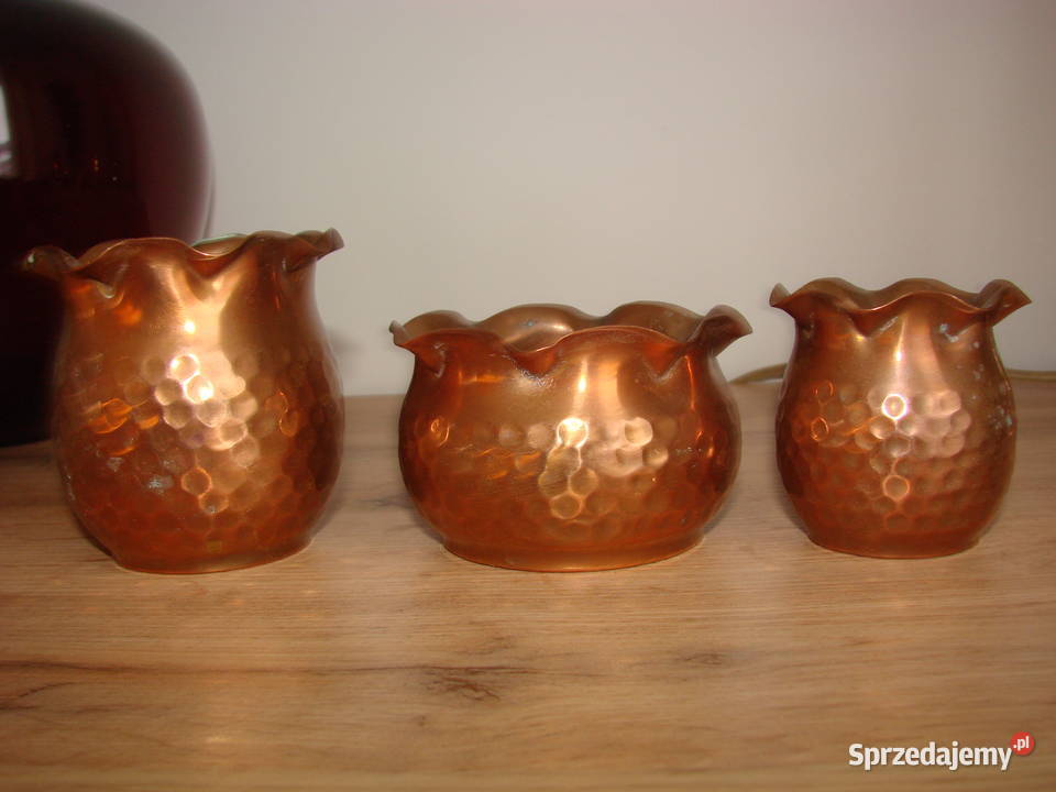 miedziane młotkowane pojemniki pomorskie Pruszcz Gdański