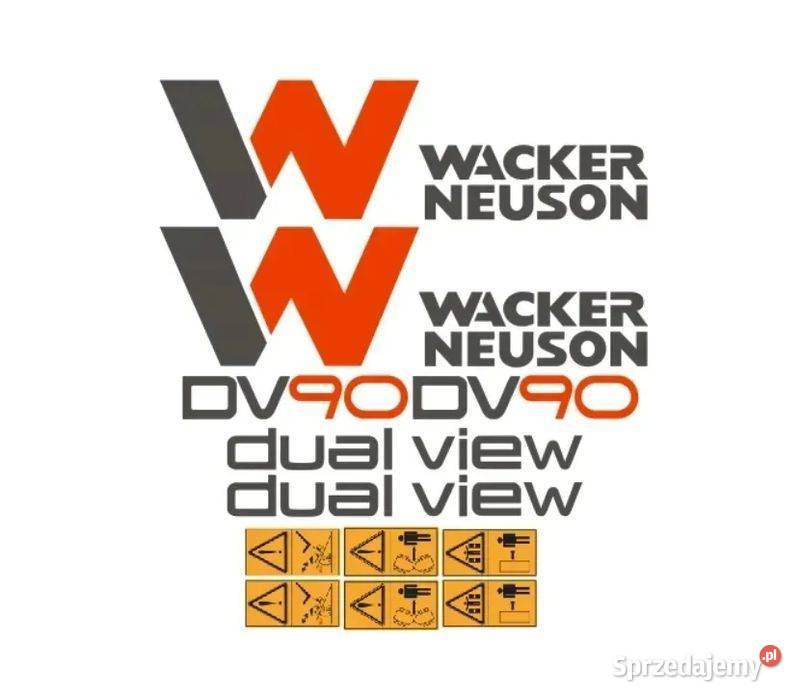 Naklejki oklejenie WACKER NEUSON DV90 Zamiennik Janików