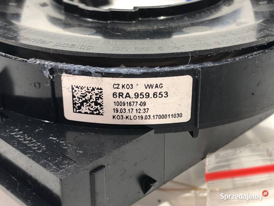 TAŚMA AIRBAG SKODA RAPID 6RA959653 Hatchback