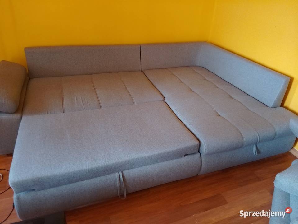 SKY Narożnik szary prawy z funkcją spania 173cm Poznań