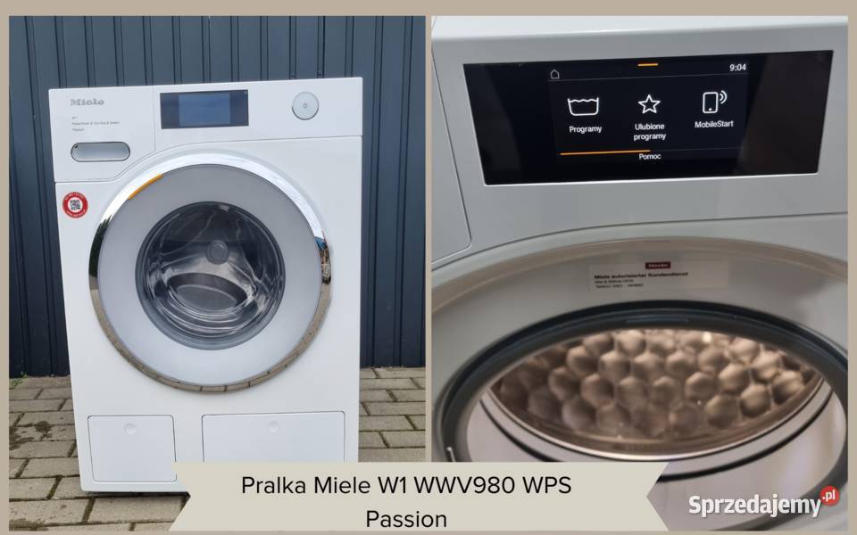 Pralka Miele W1 WWV980 WPS Passion, 9kg, Podł. ciepłej wody