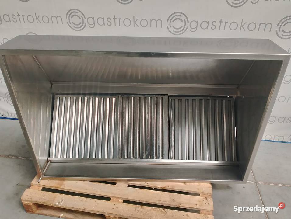 Okap przyścienny trapezowy z łapaczami 140x90x50 dolnośląskie Wrocław