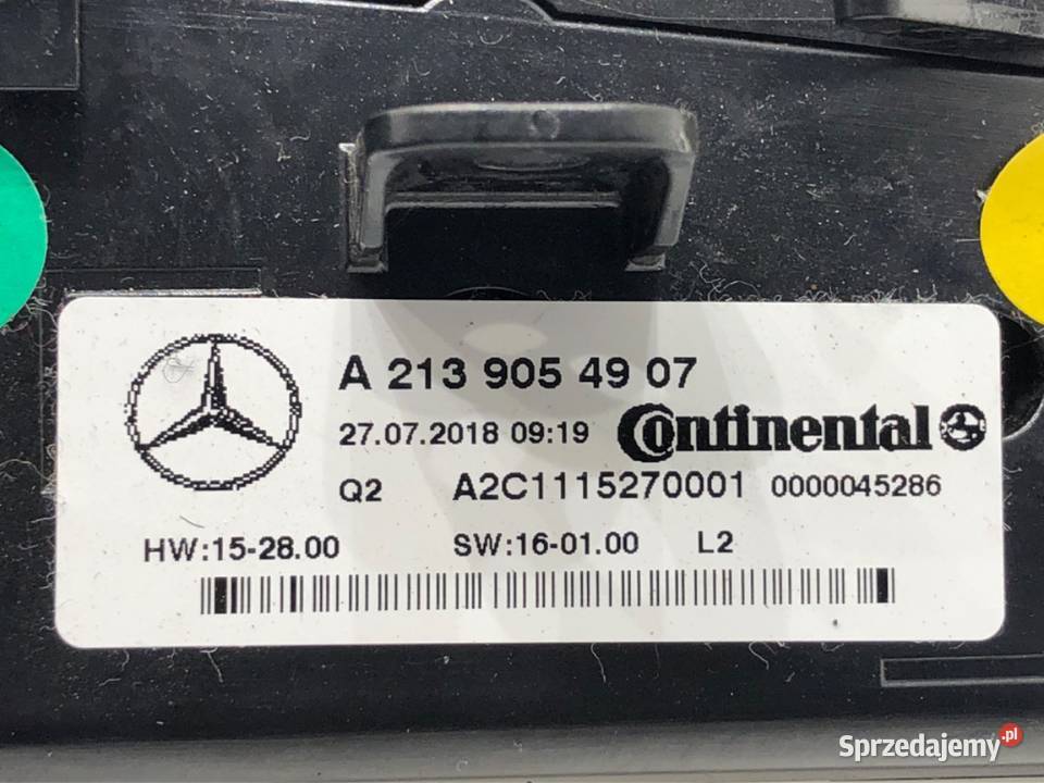 PANEL STEROWANIA NAWIEWU MERCEDES CLS