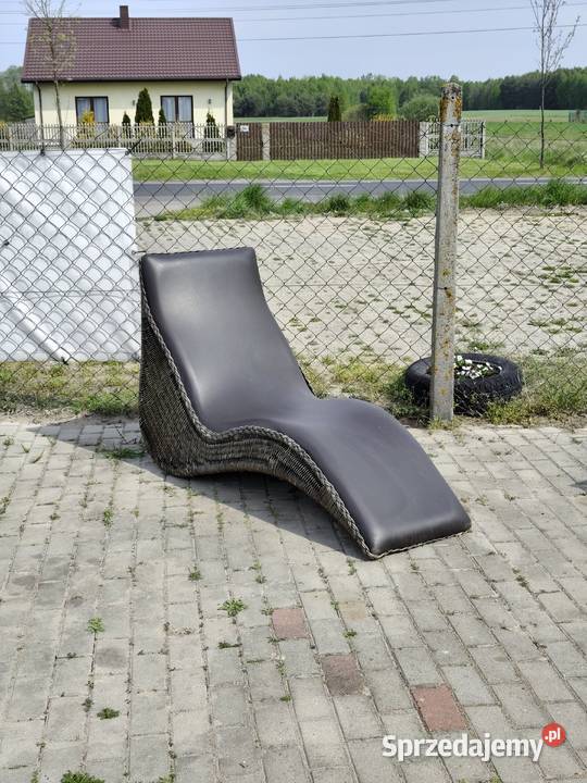 Leżak Ogrodowy Ratanowy Poddębice