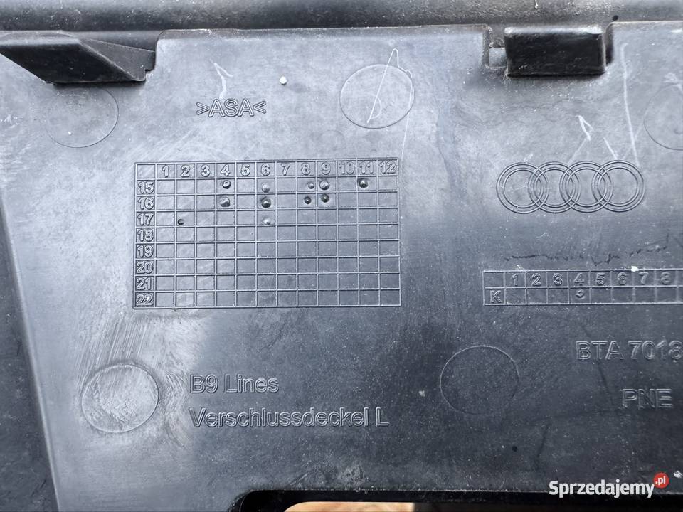 Kratka zderzaka przód lewa lh Audi a4 b9 1619 Rok produkcji 2016