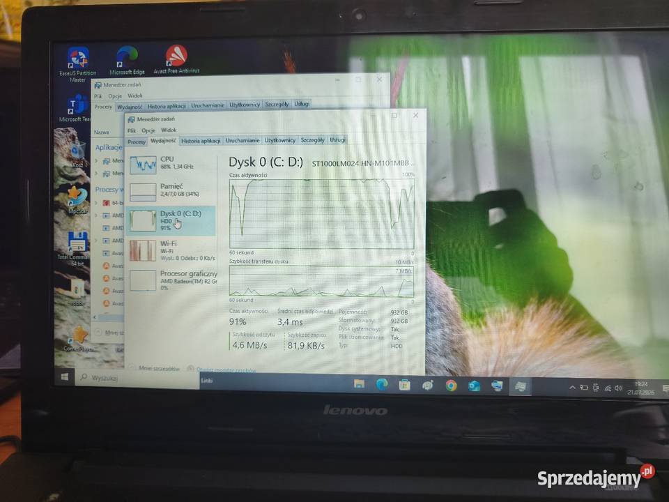 Laptop Lenovo G50 256 ssd 4 ram ddr3 Komputery i Akcesoria lubelskie Lublin