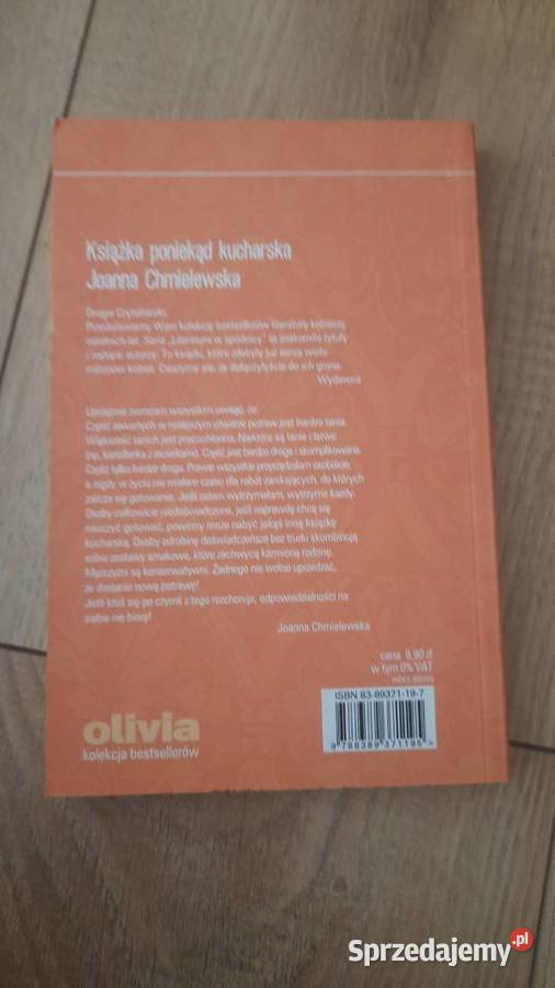 Joanna Chmielewska Książka poniekąd kucharska Serock