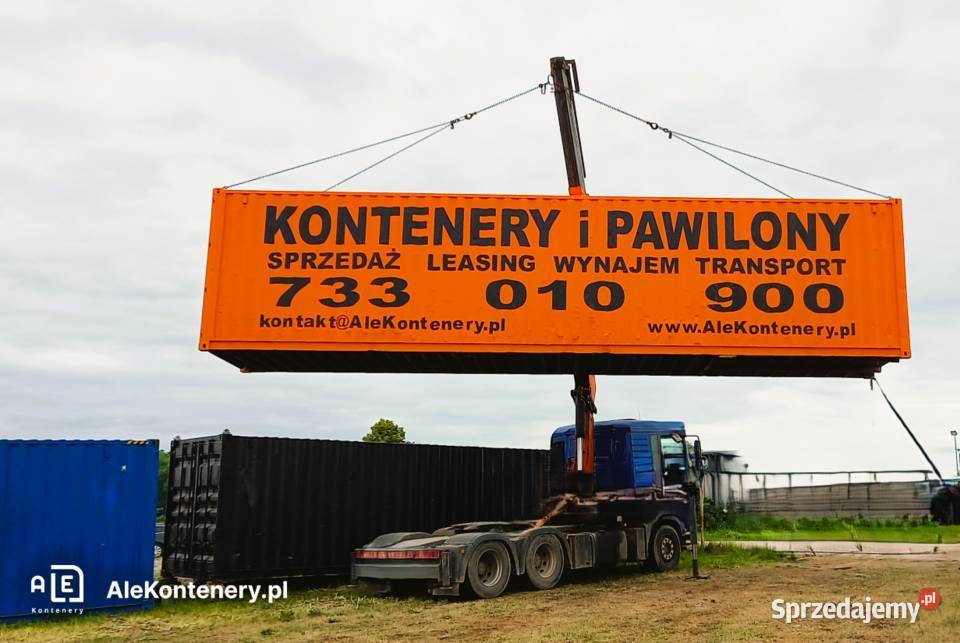 KONTENER MORSKI 20 otwierany bok i szczyt NOWY