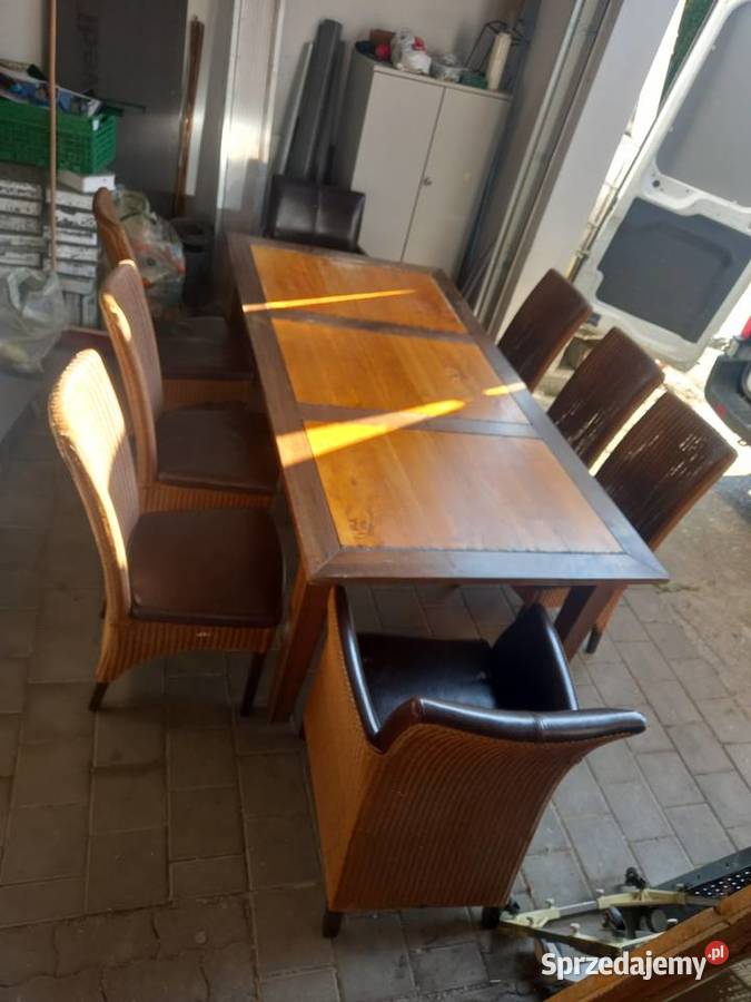 Stół I 8 krzeseł Łagiewniki