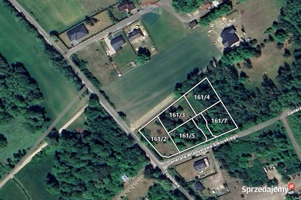 Działka budowlana 1002m2 Grądy k Żyrardowa Sprzedaż