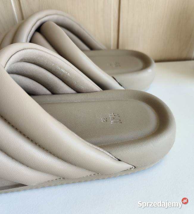Nowe klapki HM 39 beżowe brązowe buty sandały Obuwie Szczecin